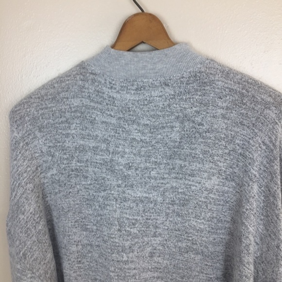 TOPSHOP Gray Mock Neck Sweatshirt - Picture 8 of 8